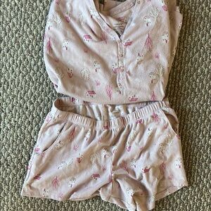 Blush Pink Patterned Pajama Set